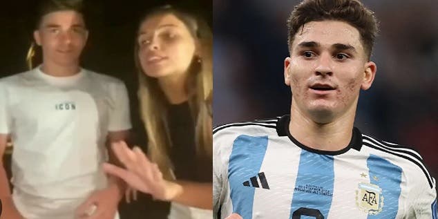 Julián Álvarez dejó de seguir a su novia en Instagram y explotaron