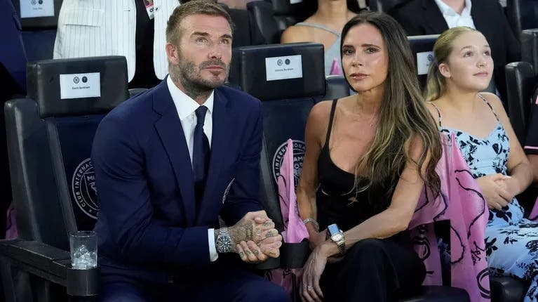 Victoria Beckham retó a David por su eufórico festejo en un gol de