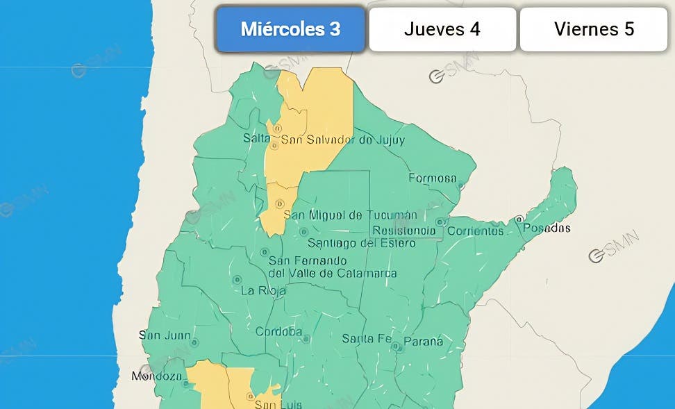 Alerta Amarilla Por Tormentas Contexto Tucuman